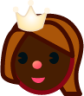 princess (black) emoji