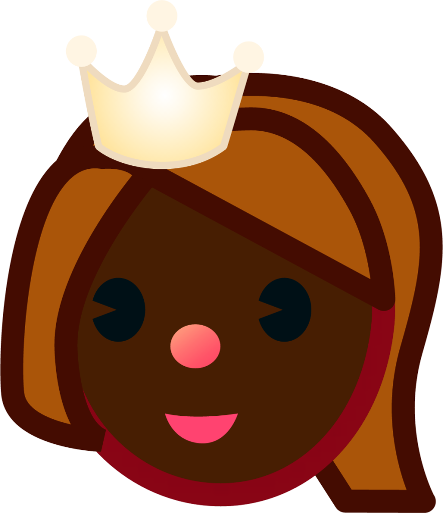 princess (black) emoji