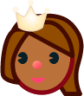 princess (brown) emoji