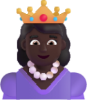 princess dark emoji