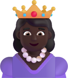 princess dark emoji