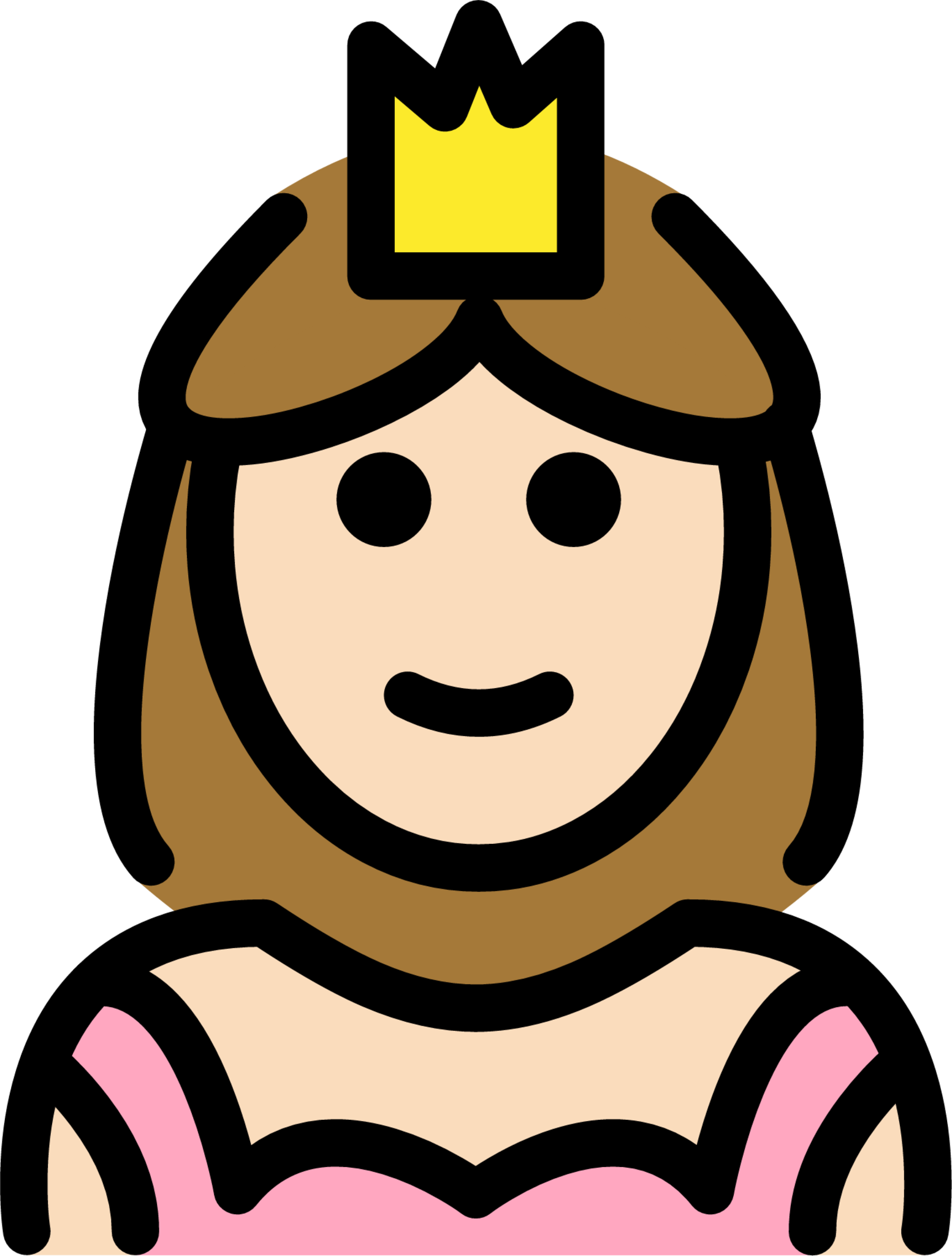 princess: light skin tone emoji