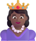 princess medium dark emoji