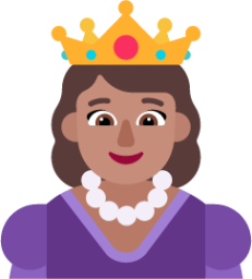 princess medium emoji