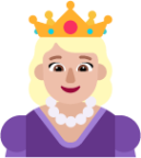 princess medium light emoji