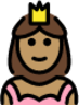 princess: medium skin tone emoji