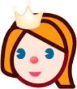 princess (white) emoji