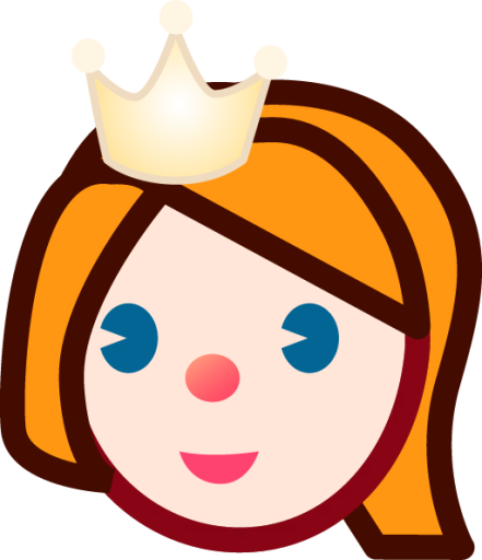 princess (white) emoji