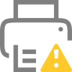 printer warning symbolic icon