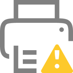 printer warning symbolic icon