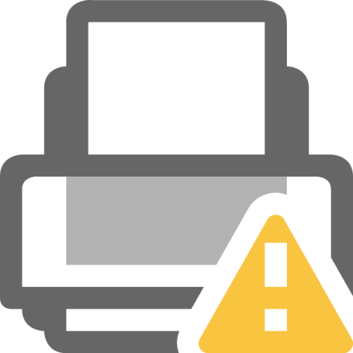 printer warning symbolic icon