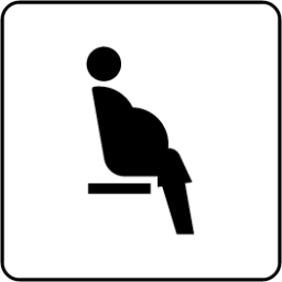 priority seats for expecting mothers icon