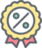 procent badge icon