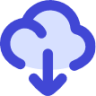 programming cloud download cloud down internet network download server arrow icon