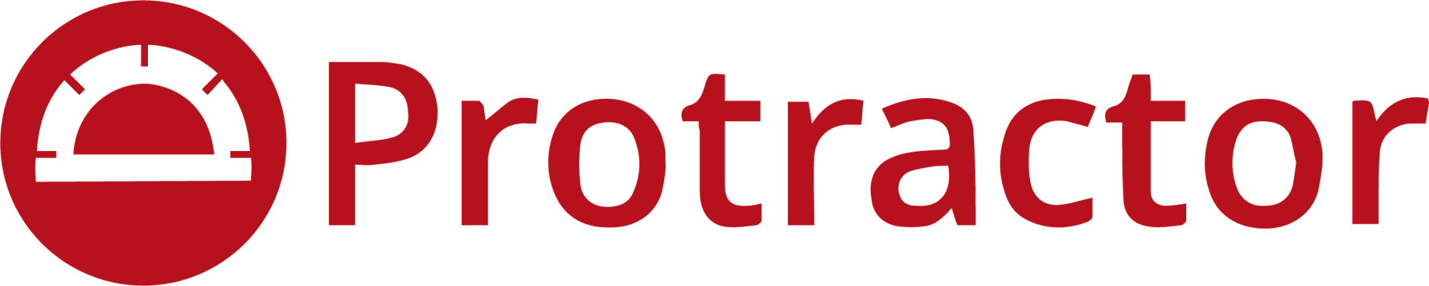 protractor plain wordmark icon