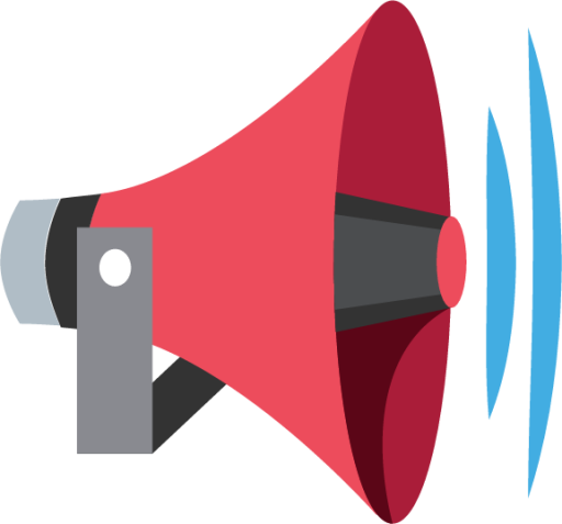 public address loudspeaker emoji
