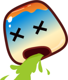 puke (pudding) emoji