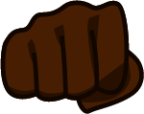 punch (black) emoji