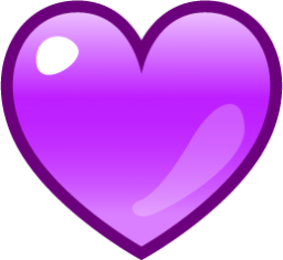 purple heart emoji