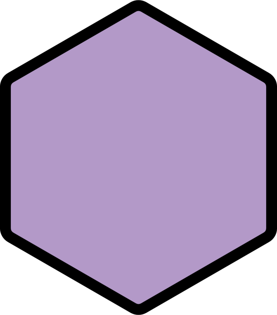 purple hexagon emoji