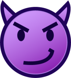 purple smiling face with horns emoji