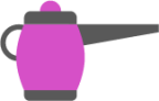 purple tea kettle icon