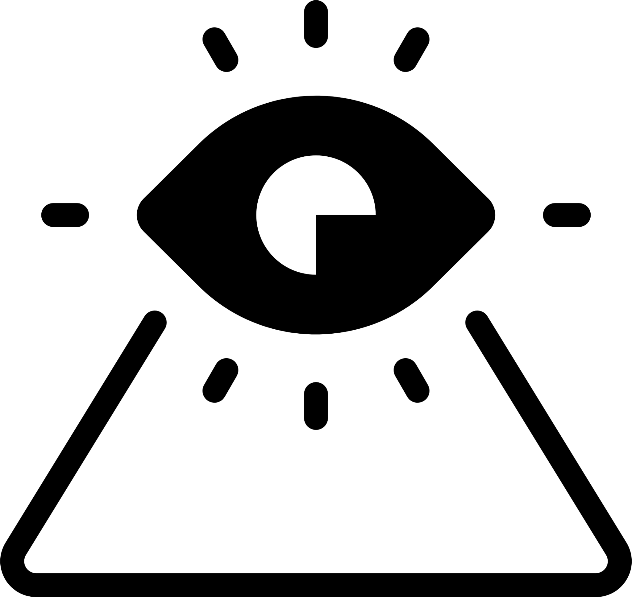 pyramid eye icon