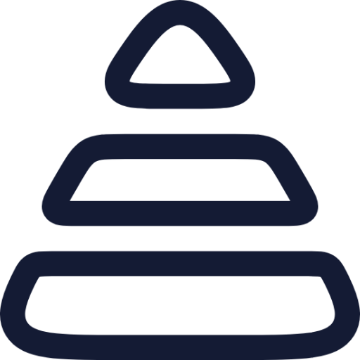 pyramid structure icon