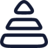 pyramid structure icon