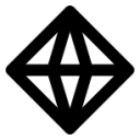 quadrangular pyramid icon