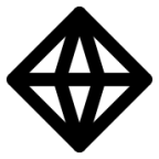 quadrangular pyramid icon