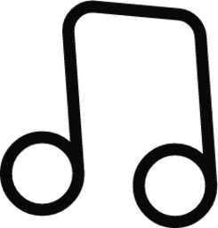 quaver two inclined icon