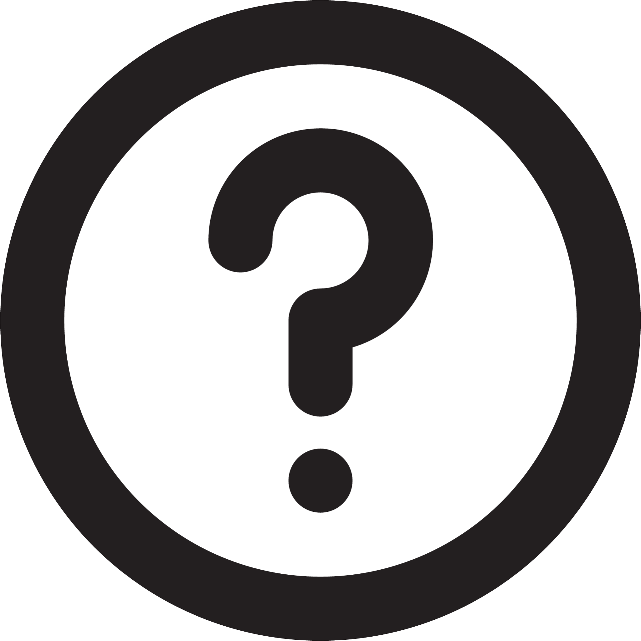 question mark circle outline icon