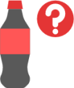 question mark cola coke icon