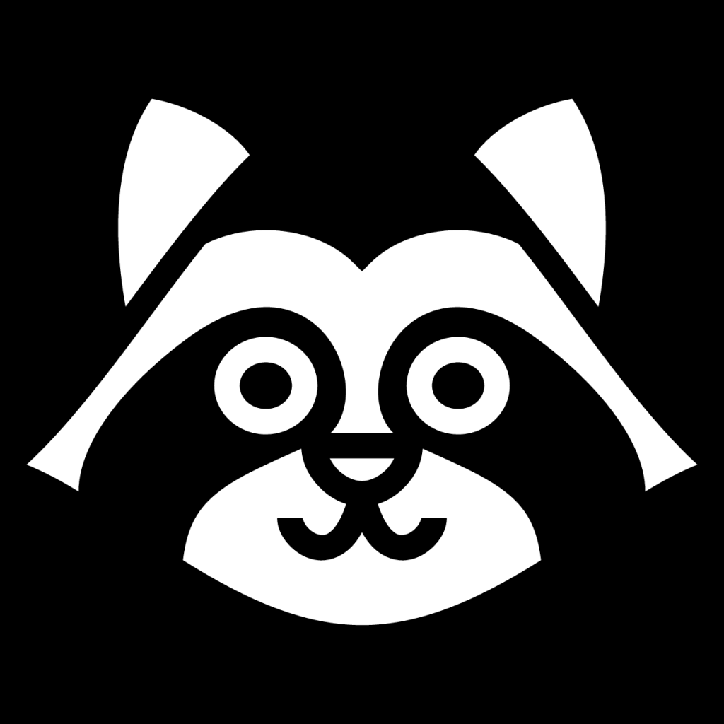 raccoon head icon