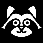 raccoon head icon