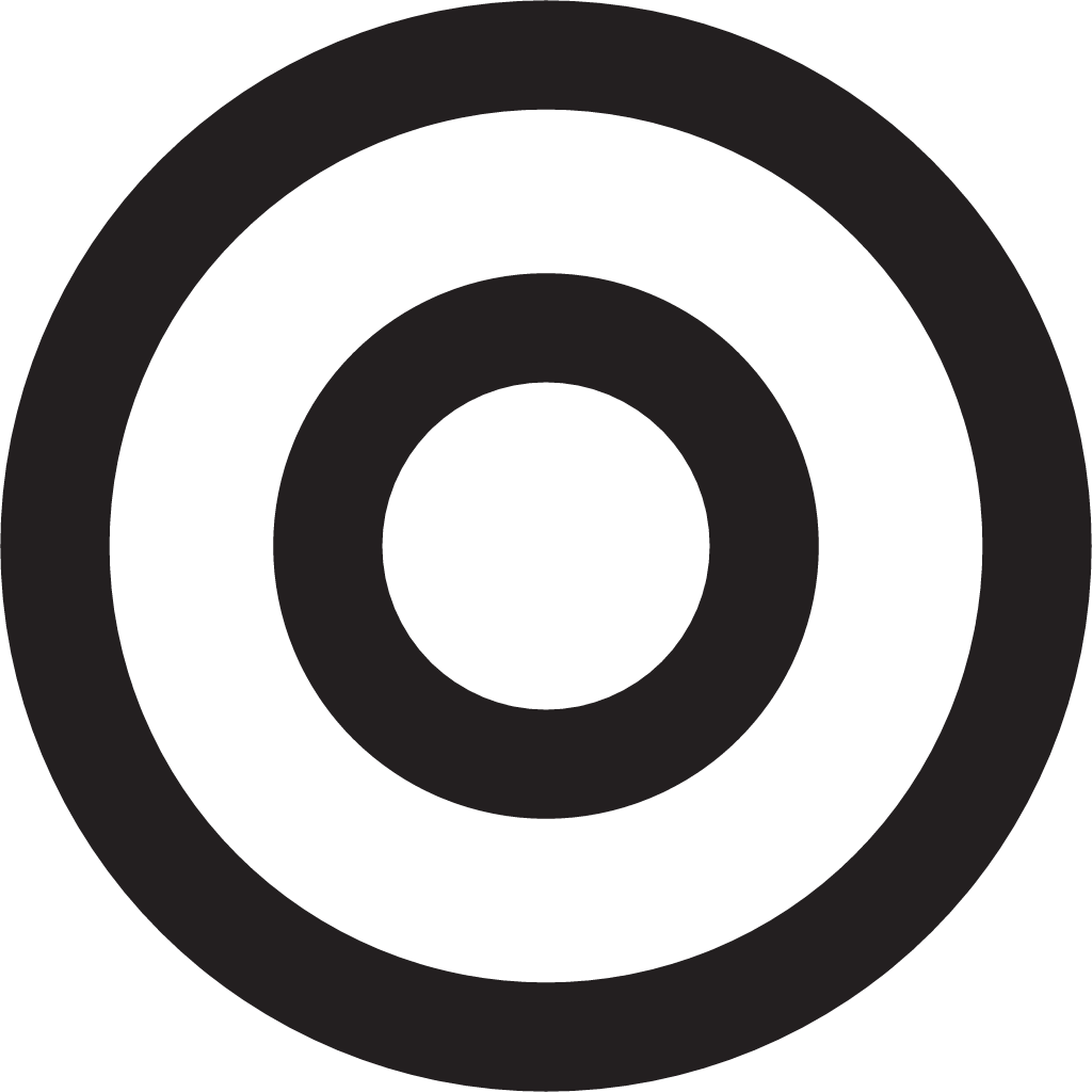 radio button on outline icon