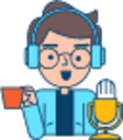 Radio Presenter illustration