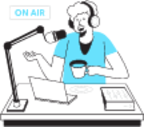 Radio Presenter illustration