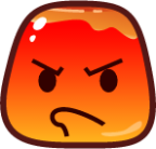 rage (pudding) emoji