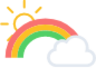 rainbow clear icon
