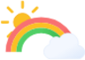 rainbow clear icon