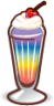 (rainbow) milkshake emoji