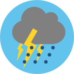 rain thunder icon