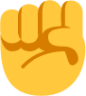 raised fist default emoji