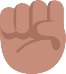 raised fist medium emoji