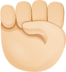 Raised fist skin 1 emoji emoji