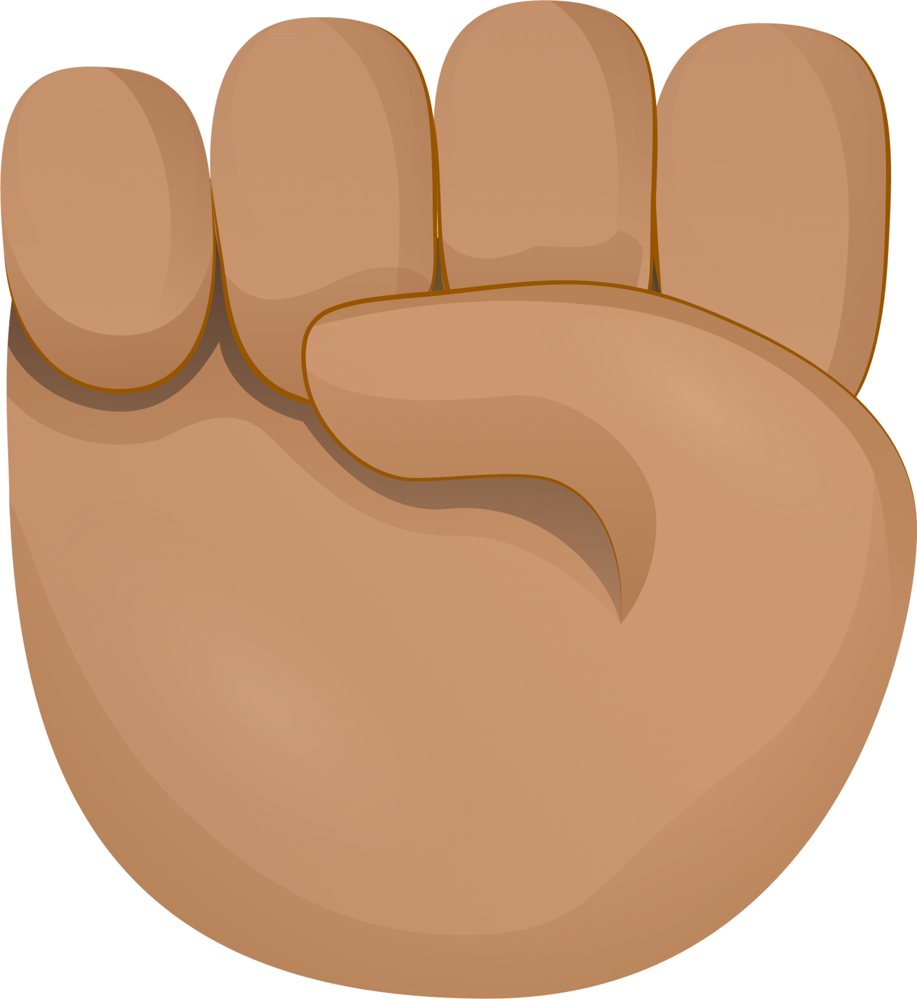 Raised fist skin 3 emoji emoji
