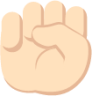 raised fist tone 1 emoji