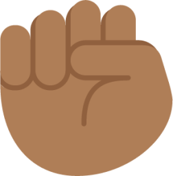 raised fist tone 4 emoji
